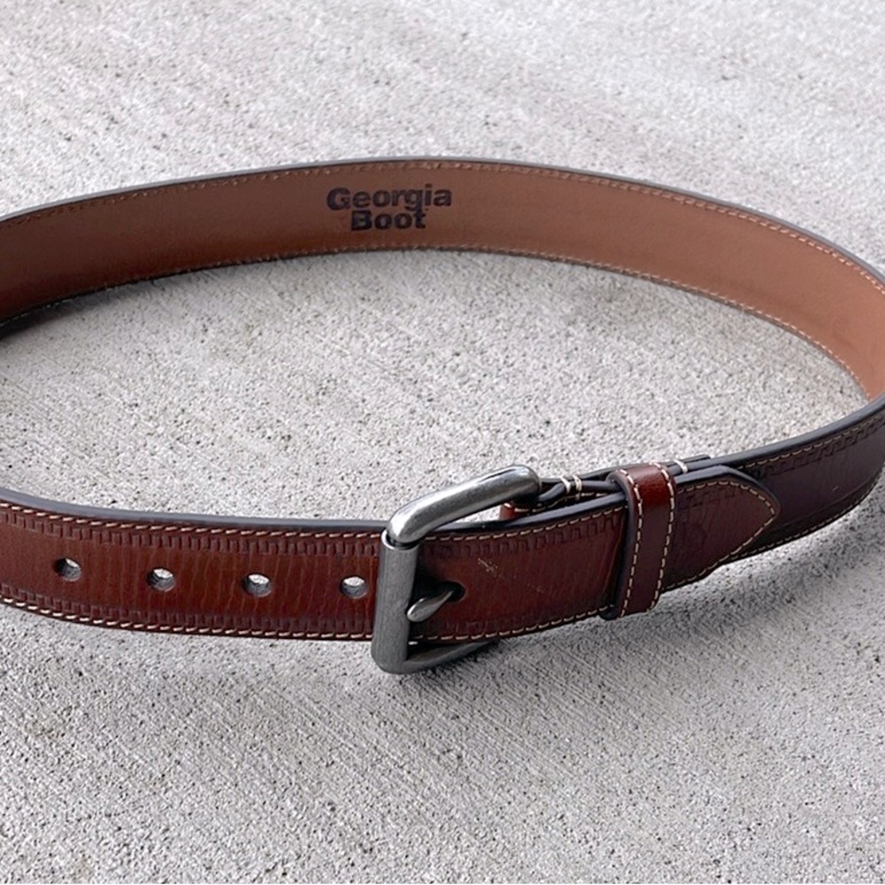 Georgia Boot leather belt